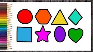 Shape for Kids preschool shape 3D Shapes 2nd Shape Shapes cartoon cocomelon Drawing star [upl. by Haelak]