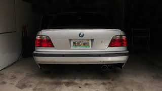 2001 BMW 740IL E38 LS Swap Big Turbo Cold Start And Idle [upl. by Roseline]