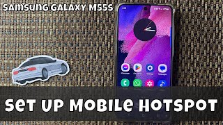 How To Set Up Mobile Hotspot On Samsung Galaxy M55s latest [upl. by Zinnes87]