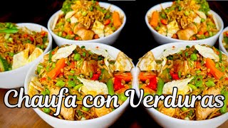 Como preparar fácil y rico🔥😋🫰UN CHAUFA CON VERDURAS [upl. by Garratt]