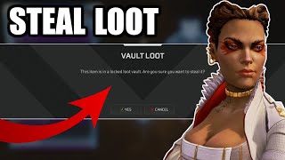 HOW TO STEAL LOOT FROM THE VAULTS WITHOUT A KEY APEX LEGENDS LOBA SECRET ABILITY [upl. by Abbotson]