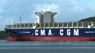 Exclusive footage of the CMA CGM BOUGAINVILLE [upl. by Wernsman]