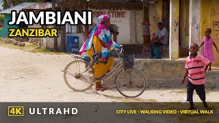 4K Jambani Zanzibar ❤️ Walking tour from PiliPili Tropical to Pilipili Uhuru Bungalow [upl. by Blalock]