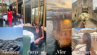 Travel Vlog  Wedding in Paris  South of France Nice Cannes amp Monaco [upl. by Pinzler583]