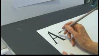 Beginning Western Calligraphy Tips  Writing Roman Calligraphy Letters Part 1 [upl. by Orelu]