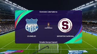 Modo carrera jugador liga Promerica 2024 Copa Libertadores CS Emelec vs Deportivo Saprissa [upl. by Garneau300]