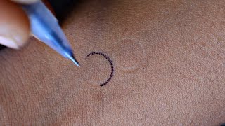 Beautiful pen tattoo  how to make tattoo with trick [upl. by Alyekahs]