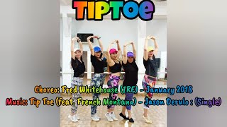 TipToe  Line Dance  ChoreoFred Whitehouse IRE [upl. by Ahsienot]