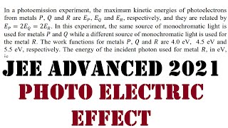 Jee advanced 2021 paper 2 question 19 [upl. by Notsej]