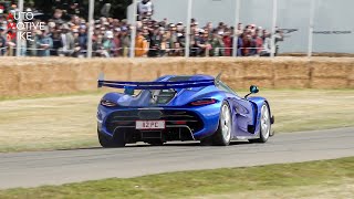 This is the Koenigsegg Jesko Full Throttle at Goodwood FOS [upl. by Anasiul]