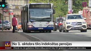 No 1 oktobra tiks indeksētas pensijas [upl. by Anairad730]