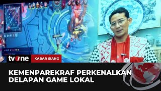 Peringatan Hari Gim Indonesia Kemenparekraf Perkenalkan Delapan Gim Lokal  Kabar Siang tvOne [upl. by Aihsar]