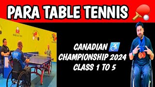 Canada Para Table Tennis Championships 2024 Class 15Ontario VS Alberta  Wheelchair Table Tennis [upl. by Lyndsie493]