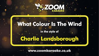 Charlie Landsborough  What Colour Is The Wind  Karaoke Version from Zoom Karaoke [upl. by Jecoa]