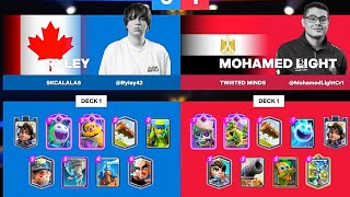 MOHOMAD LIGHT VS RYLEY CLASHROYALE LEAGUE WORLD SEMIFINAL MATCH clashroyale pekkadeck crl cr [upl. by Lorolla]