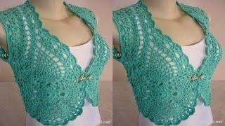 APRENDE A TEJER CHALECOS Y BOLEROS A CROCHET Y GANCHILLO Nº 02 [upl. by Irim]