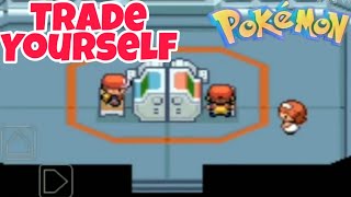 How to trade yourself in Pokemon Firered and Pokemon psychic adventures  Trendz Gamer gba [upl. by Akemaj465]