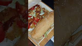 Crispy chicken bites burger youtubeshorts food shortvideo foodie shorts ytshorts [upl. by Atalie]