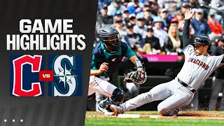 Guardians vs Mariners Game Highlights 4324  MLB Highlights [upl. by Kennett718]