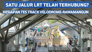 Update Pemasangan Slab Track Jalur LRT Jakarta Fase 1B VelodromeManggarai Zona 1 2792024 [upl. by Odlanir]