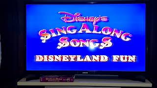 Opening To DIsneys SingAlong Songs Disneyland Fun 1990 VHS [upl. by Eenahpets]