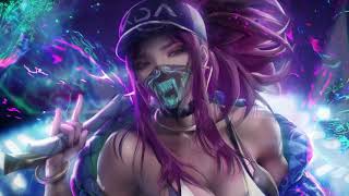 KDA Akali Neon League Of Legends 4k Live Wallpaper [upl. by Aikemaj]