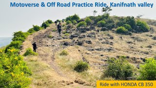 Off road training and practice Ride  Kanifnath Valley  Honda CB350  Episode 22 [upl. by Ahtnamas]