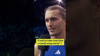 Zverev on how he was able to defeat Ugo Hubert 62 62 to win the Paris Title 🎥 ATP Media [upl. by Deloria]