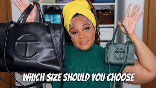 TELFAR BAG REVIEW SIZE COMPARISON amp MOD SHOTS  LAVISHLY CHI CHI [upl. by Lorelei]