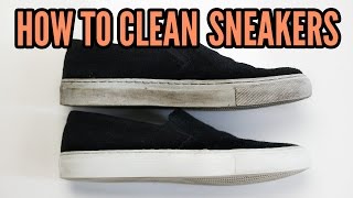 How to clean Sneakers CLEVER CLEANING TIP [upl. by Waligore]