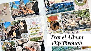 Finished 9x12 Travel Album Flip Through [upl. by Buffo]