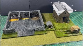 Wargaming Terrain Dovecote Barn Grain Store Argyles Kennel amp Hay Wagon [upl. by Chan]