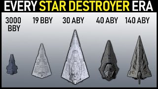 Every Era of Star Destroyer Legends and Canon [upl. by Asihtal]