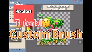 【Resprite】Pixel art custom brush tutorial  vs Pixaki Aseprite [upl. by Azerila]