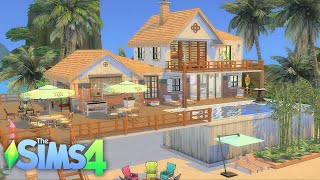 The Perfect Beach House Getaway in Sims 4 NO CC [upl. by Nuawad582]