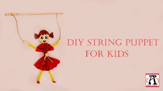 art artdiy stringhand puppet for kidshow to make string puppetdiy string puppet at home [upl. by Polivy]