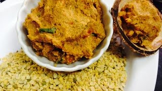 பச்சை பயறு துவையல் pasi parupu thuvaiyal  Moong dal chutney  sidedish  pachai payaru recipe [upl. by Adnimra134]