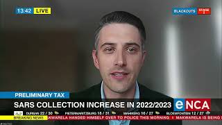 Preliminary Tax  SARS collection increase in 20222023 [upl. by Jehius]