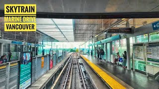 Metro Vancouver Ride 🇨🇦  Canada Line SkyTrain South Vancouver to Richmond [upl. by Adiehsar]