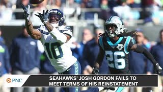 Seahawks Josh Gordon Fails To Meet Terms Of His Reinstatement [upl. by Eatton413]