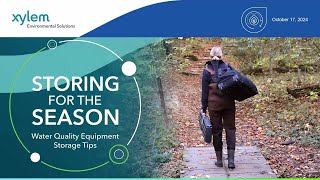 Webinar  Storing Water Quality Instruments for the Season [upl. by Larner999]