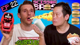 InNOut X One Chip Challenge  Scissor Bros with Jeremiah Watkins amp Steebee Weebee  Ep 22 [upl. by Rexford]