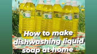 DIY dishwashing liquid soap at home [upl. by Haggi]