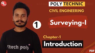 Surveying1  Lecture1  Chapter1 Introduction  For Polytechnic civil engineering 4th semester [upl. by Etireuqram]