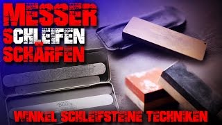 MESSER RICHTIG SCHLEIFEN SCHÄRFEN  Schleifstein Einsteiger Outdoor Survival Bushcraft EDC Test [upl. by Ezechiel900]