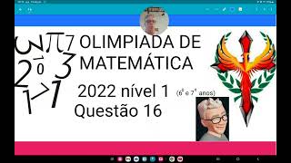 Olimpíada de matemática 2022nível questão 16João montou oito dados idênticos a partir da planific [upl. by Auof226]