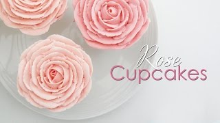 Rose Cupcake  Piping Technique Tutorial [upl. by Gilson]