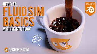 Lets Make Coffee Blender Fluid Sim Manta Flow For Beginners [upl. by Martelli]