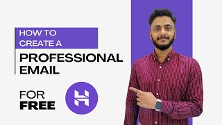 How to Create Professional Email in Hostinger  Hostinger Webmail  Digital Tutor  Harish Shandilya [upl. by Divaj875]