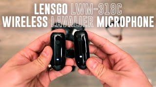 A Very Simple and Basic Wireless Lavalier Microphone  LENSGO LWM318C [upl. by Onidranreb]